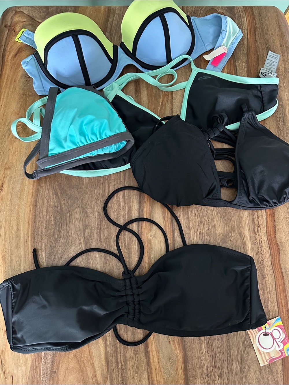 Victoria’s Secret OP XHILARATION Champion 5 LARGE BIKINI TOPS good cond bundle - Picture 6 of 17